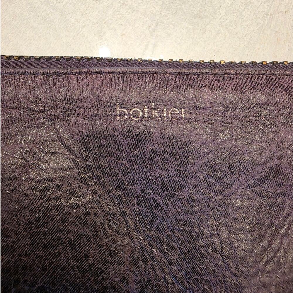 Botkier Purple Leather Crossbody Bag Zippers Studs Boho - Picture 4 of 7